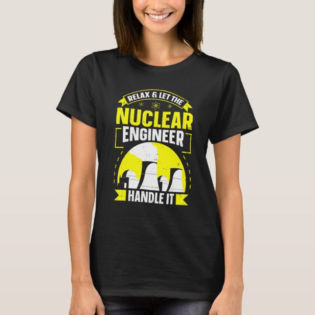Camiseta Cita de planta de energía radiactiva para técnico  (Anverso)
