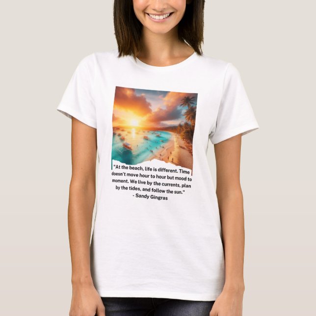Camiseta "Cita de portería de playa" (Anverso)