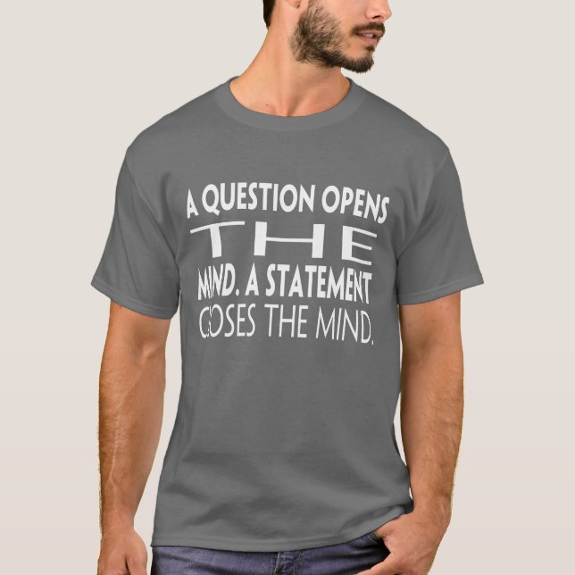 Camiseta cita de pregunta retro (Anverso)