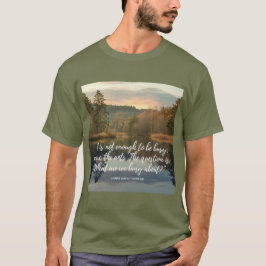 Camiseta Cita de productividad de Thoreau