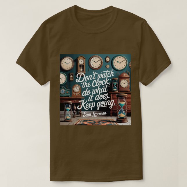 Camiseta Cita de productividad de tiempo (Diseño del anverso)