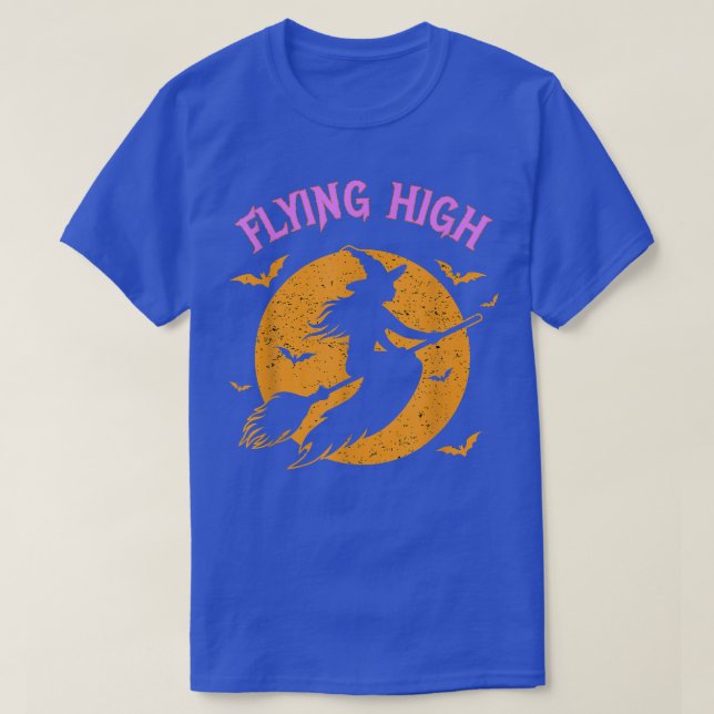 Camiseta Cita de Pun de Halloween Witch Broom  (Diseño del anverso)
