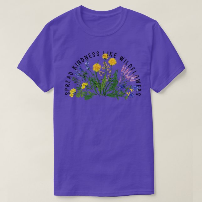 Camiseta Cita de ramo de flores Amabilidad extendida como f (Diseño del anverso)