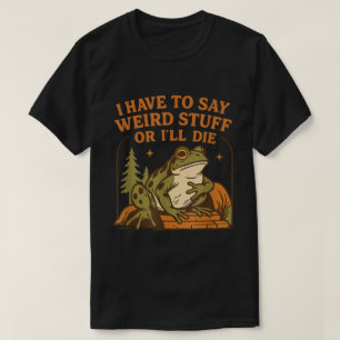 Camiseta Cita de rana rara diseño de meme divertido