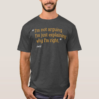 Camiseta Cita de regalo de David divertida cumpleaños nombr