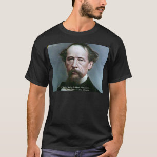 Camiseta Cita de regalos de Charles Dickens "Charity @Home"