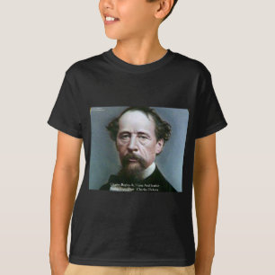 Camiseta Cita de regalos de Charles Dickens "Charity @Home"