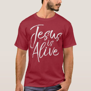 Camiseta Cita de resurrección cristiana Pascua diciendo Jes