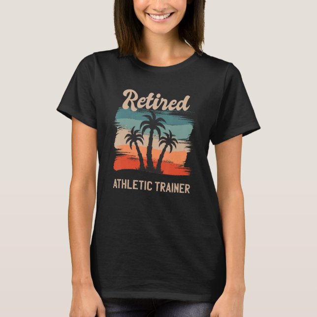 Camiseta Cita de retiro Retro Sunset Beach Athlet Retirado (Anverso)