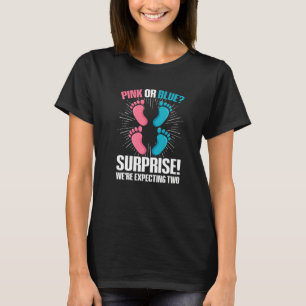 Camiseta Cita de revelación de género gemelo para un gemelo