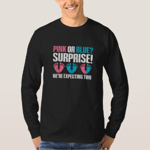 Camiseta Cita de revelación de género gemelo para un gemelo