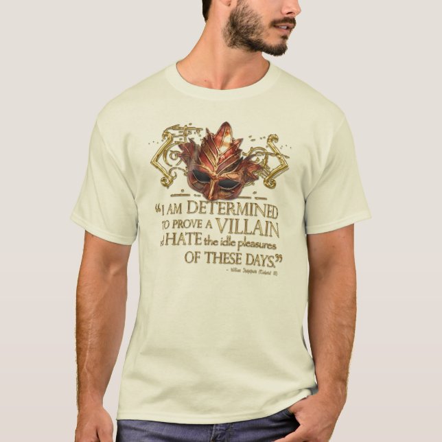 Camiseta Cita de Richard III (versión del oro) (Anverso)