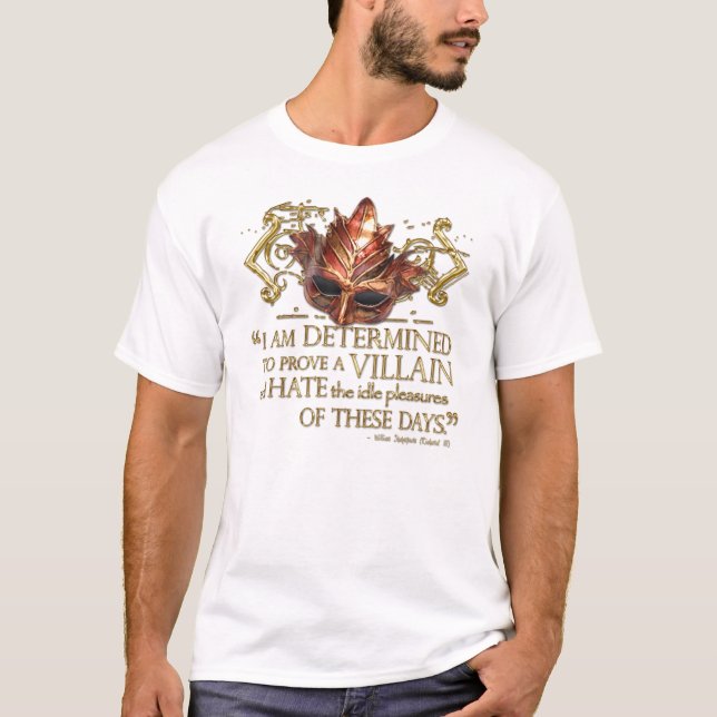 Camiseta Cita de Richard III (versión del oro) (Anverso)