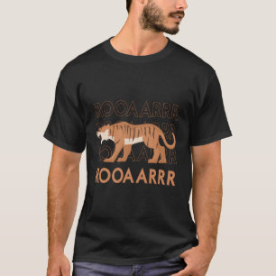 Camiseta Cita de Roarrr La Naturaleza del Tigre y la Vida S