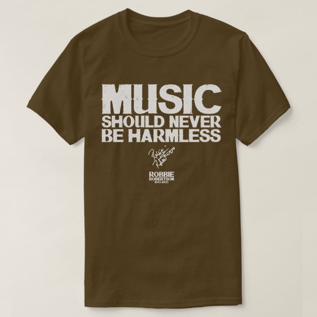Camiseta Cita de Robbie Robertson (Diseño del anverso)