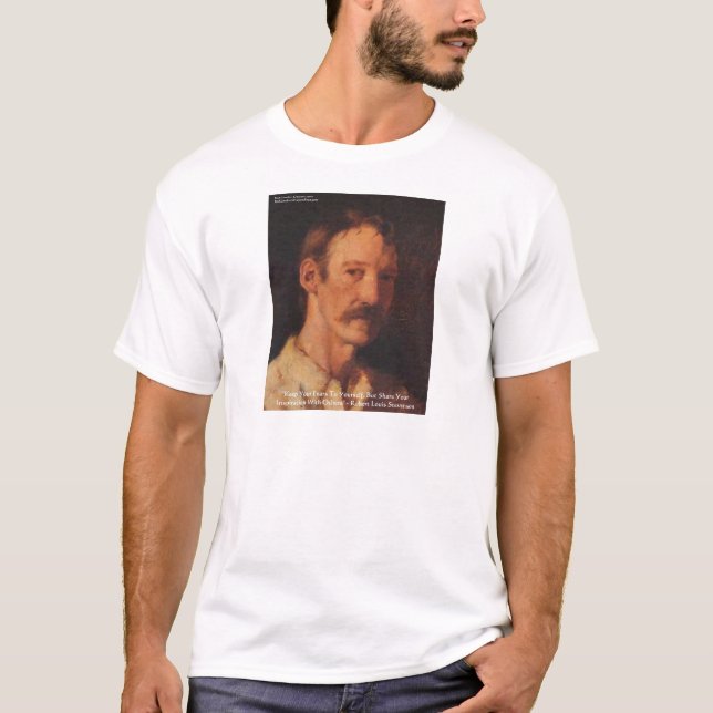 Camiseta Cita de Robert Lewis Stevenson (Anverso)