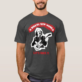 Camiseta Cita de rock de guitarra Shakespeare retro