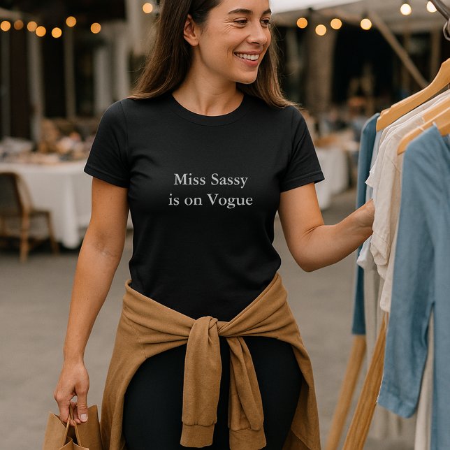 Camiseta cita de ropa estética Miss Sassy está de moda (Subido por el creador)