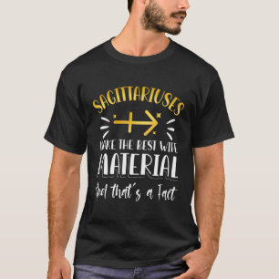 Camiseta Cita de Rótulo Sagittarius Zodiac