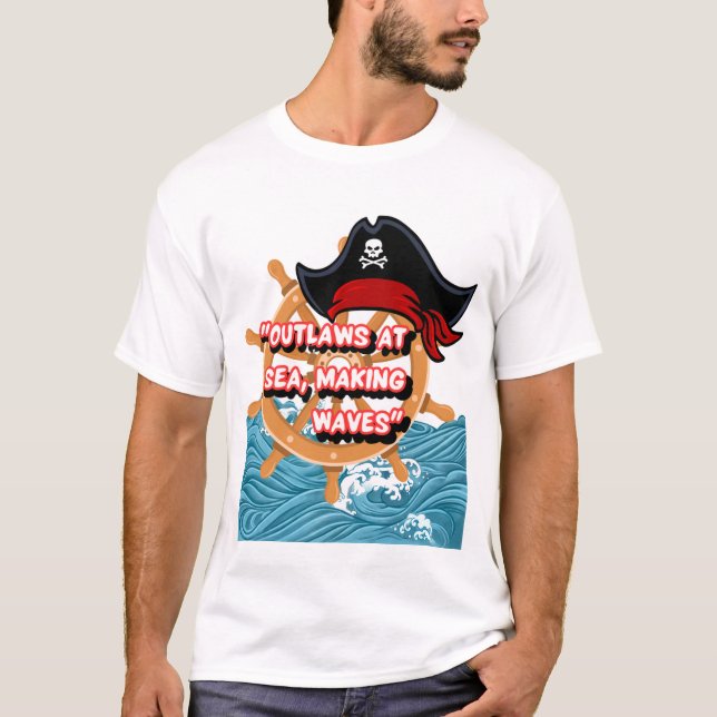 Camiseta Cita de rueda pirata (Anverso)