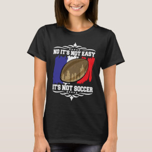 Camiseta Cita de rugby de la bandera de Francia con motivac