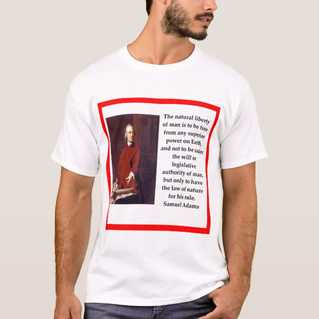 Camiseta Cita de Samuel Adams (Anverso)
