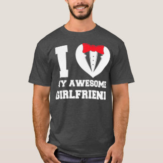 Camiseta Cita de San Valentín me encanta mi increíble parej