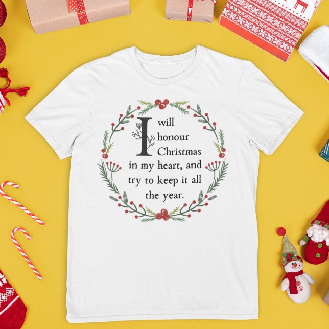 Camiseta Cita De Scrooge Dickens A Navidades Carol Victoria (This Dickens Christmas T-shirt makes people smile and reminds us of the real reason for the season.)