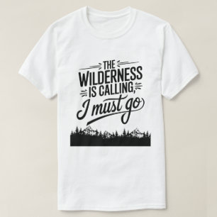Camiseta Cita de senderismo por la naturaleza forestal