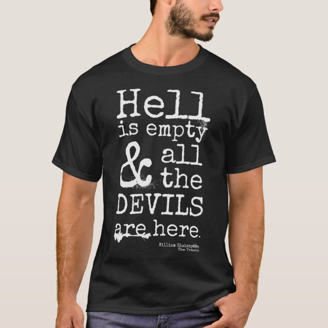 Camiseta Cita de Shakespeare amigo (Anverso)
