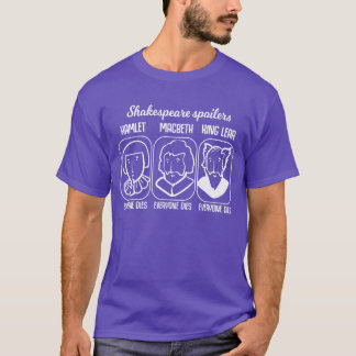Camiseta Cita de Shakespeare Hamlet spoiler regalo de profe