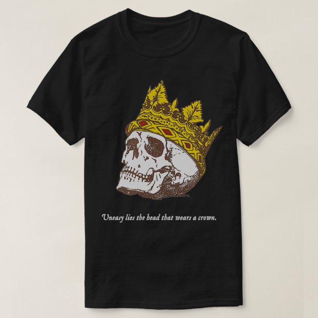 Camiseta Cita de Shakespeare La maldición yace en la boca d (Diseño del anverso)