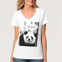 Cita de Shakespeare Panda Bear V-Cuello femenino