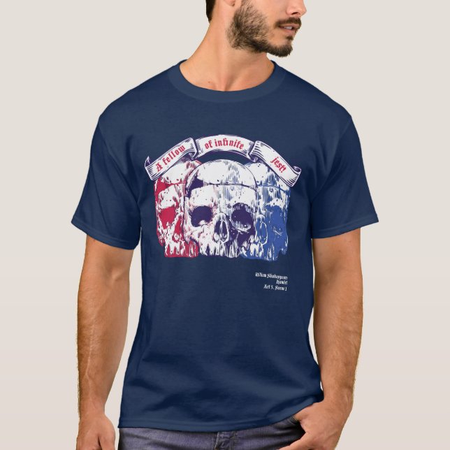 Camiseta Cita de Shakespeare, persona de la broma infinita (Anverso)
