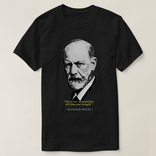 Camiseta Cita de Sigmund Freud (Diseño del anverso)