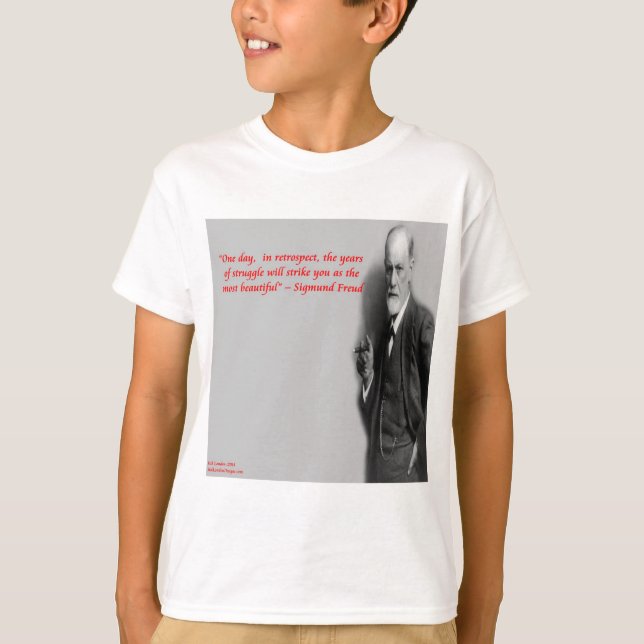 Camiseta Cita de Sigmund Freud famosa por su "Lucha" (Anverso)