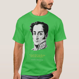 Camiseta Cita de Simon Bolivar