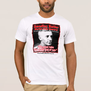 Camiseta Cita de Smedley D. Butler, del beneficio y de la