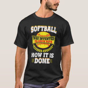 Camiseta Cita De Softball Divertida - Muestra A Los Niños C