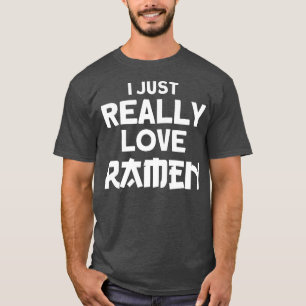 Camiseta Cita de Sopa de Fideos Japonesa Me Encanta Rame