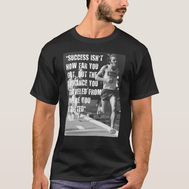 Camiseta Cita de Steve Prefontaine (Anverso)
