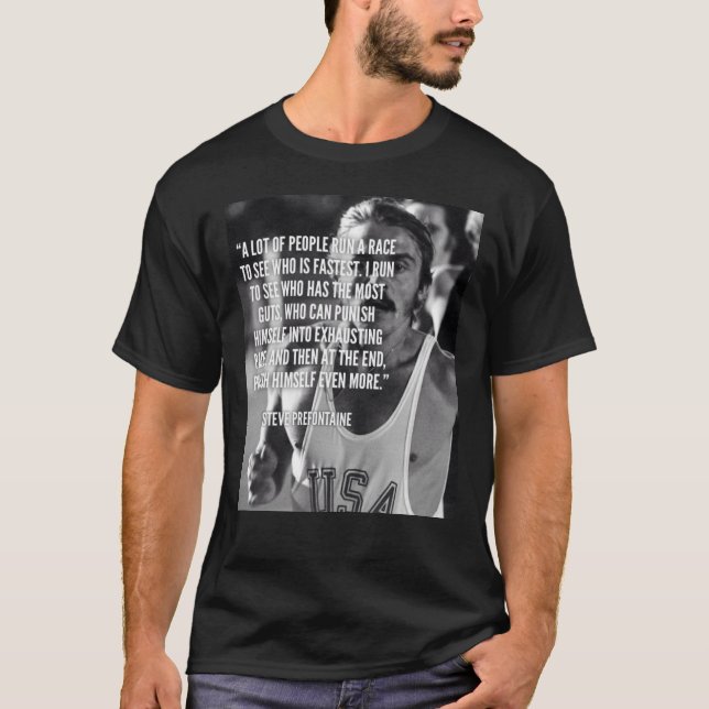 Camiseta Cita de Steve Prefontaine (Anverso)