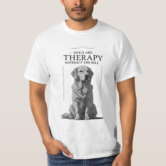 Camiseta Cita de T-Shirt sobre la terapia de perros diverti (Anverso)