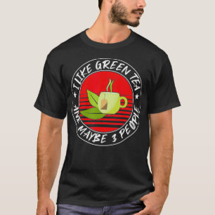 Camiseta Cita de té verde divertida para bolsa de té china