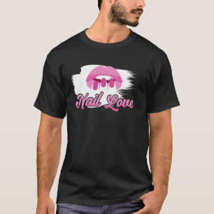 Camiseta Cita de técnico de uñas uniforme de trabajo esmalt
