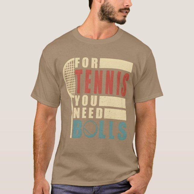 Camiseta Cita de tenis divertida (Anverso)