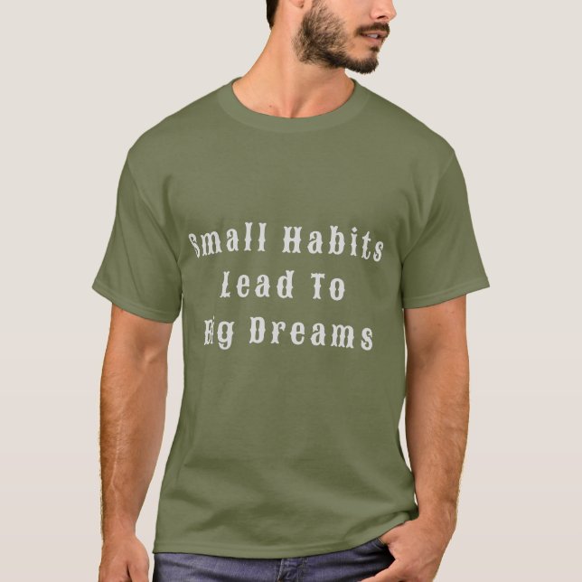 Camiseta Cita de texto inspiradora para hombres (Anverso)