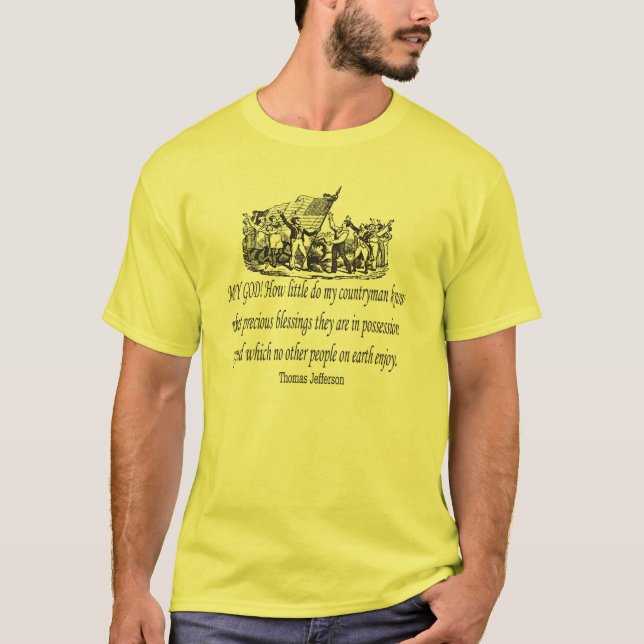 Camiseta Cita de Thomas Jefferson (Anverso)