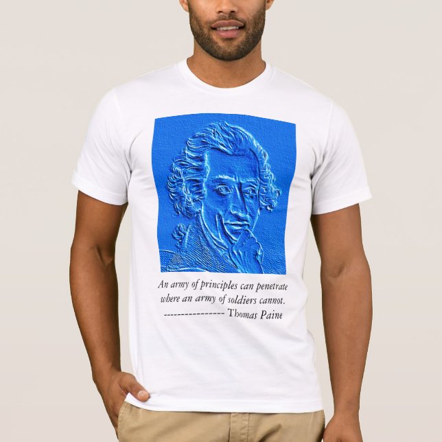 Camiseta cita de Thomas Paine (Anverso)