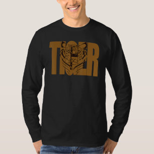 Camiseta Cita de tigre mate con animal de la cara de gato g